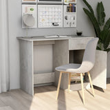 Desk Concrete Gray 39.4"x19.7"x29.9" Chipboard