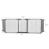 Five Wrought Iron Fences Fireplace Fences (Wall Irons)  YJ