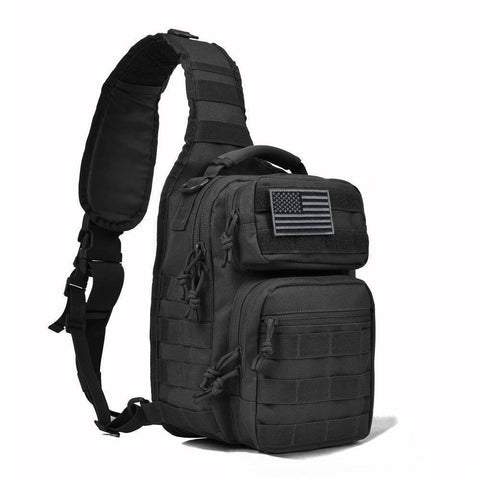 Tactical Sling Bag Pack Military Rover Shoulder Sling Backpack Molle Range Bag EDC Small Day Pack with Padding Pocket DYT-001