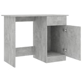 Desk Concrete Gray 39.4"x19.7"x29.9" Chipboard