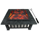 HDPE Adirondack Set with Fire Pit