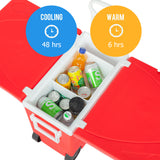 Outdoor Picnic Foldable Multi-function Rolling Cooler Upgraded Stool