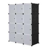 12 Cube Organizer Stackable Plastic Cube Storage Shelves