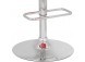 ACME Rania Adjustable Stool (1Pc) in Red & Chrome YF