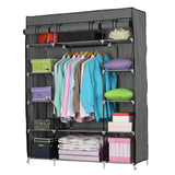 5-Layer 12-Compartment Non-woven Fabric Wardrobe Portable Closet Storage Shelf