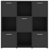 Book Cabinet Gray 35.4"x11.8"x35.4" Chipboard