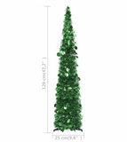 Popup Artificial Christmas Tree 129 cm PET