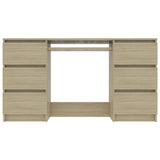 Writing Desk Sonoma Oak 55.1"x19.7"x30.3" Chipboard