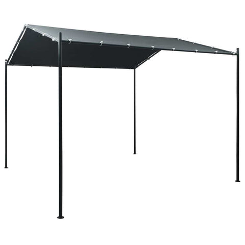 Gazebo Pavilion Tent Canopy 9.8ft x9.8ft Steel Anthracite