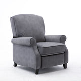 Push Back Accent Recliner Classical Recliner Chair Ergonomic Lounge Fabric Recliner Chair Padded Seat for Living Room Single Sofa Recliner--Support Pickup