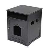 Compartment cat litter-black