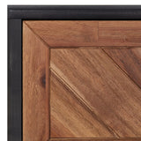 Sideboard 17.7"x12.6"x45.3" Solid Acacia Wood and MDF