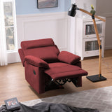 RELAX LOUNGE MANUAL RECLINER RED FABRIC