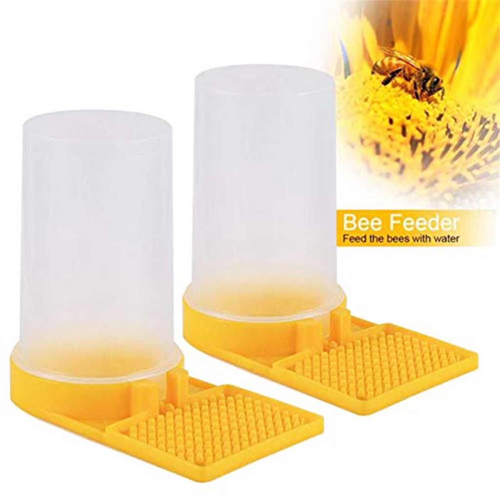 2Pcs Bee Water Feeder Beehive Beekeeping Drinking Dispenser Honey Feeding Bowl