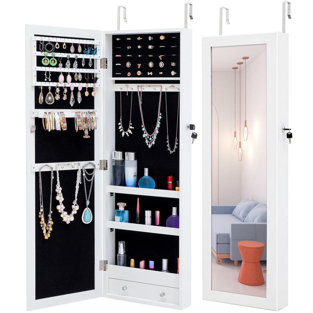 Fashionable and contracted jewelry receives mirror ark to be able to hang on the door or wall