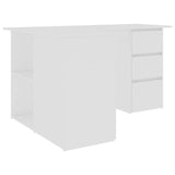 Corner Desk White 57.1"x39.4"x29.9" Chipboard