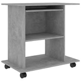 Computer Desk Concrete Gray 31.5"x19.7"x29.5" Chipboard