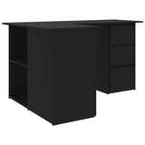 Corner Desk Black 57.1"x39.4"x29.9" Chipboard