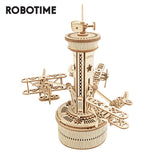 Robotime ROKR Music Box 3D Wooden Puzzle Game Assembly Model Building Kits