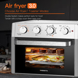 Air Fryer Toaster Oven 24 Quart - 7-In-1,with Air Fry, Roast, Toast, Broil & Bake Function