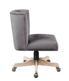 Cliasca Office Chair, Gray Velvet AL