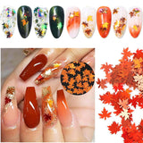 Acrylic Nail Set Maple Leaf Patch Acrylic Powder Glitter Nail Art Tooltip Brush Set Novice Friendly