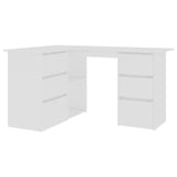 Corner Desk White 57.1"x39.4"x29.9" Chipboard