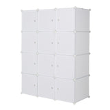 12 Cube Organizer Stackable Plastic Cube Storage Shelves