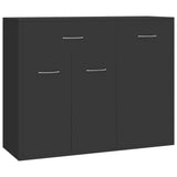 Sideboard Gray 34.6"x11.8"x27.6" Chipboard