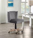 Cliasca Office Chair, Gray Velvet AL