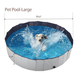 Foldable Pet Bath Pool, Collapsible Dog Bathing Tub, Kiddie and Toy Pool for Dogs Cats