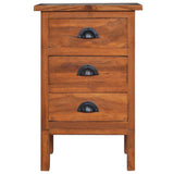 Bedside Cabinet 15.7"x13.8"x23.6" Solid Teak Wood