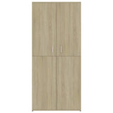 Shoe Cabinet Sonoma Oak 31.5"x15.4"x70.1" Chipboard