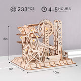 Robotime ROKR 3D Wooden Puzzle Marble Race Run Maze Balls Track Coaster Model Building Kits