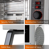 RH-02 ETL Portable Radiant Heater Indoor Space Heater Rapid Heating with Adjustable Thermostat