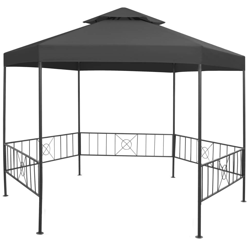 Garden Gazebo 10.6'x9'x8.7' Anthracite