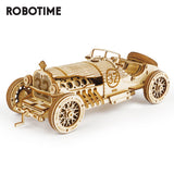 Robotime ROKR 3D Wooden Puzzle Toy Assembly Model Building Kits  Grand Prix Car