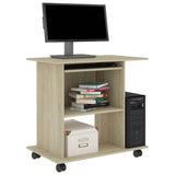 Computer Desk Sonoma Oak 31.5"x19.7"x29.5" Chipboard