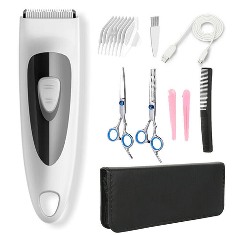 Men Hair Cutting Kit Machine Clipper Trimmer Professional Grooming Barber Set CI