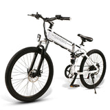 SAMEBIKE Folding Electric Bicycle for Adults 48V 10AH Electric Commuting Bicycle and 21 Speed Electric Mountain Bike