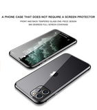 magnetic adsorption protective case front and rear tempered glass full-screen coverage single-piece clamshell protective case  for  iPhone 11 Pro Max  [supports wireless charging]