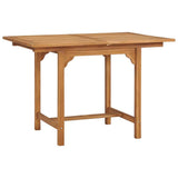 Extending Garden Table (43.3"-63")x31.5"x29.5" Solid Teak Wood