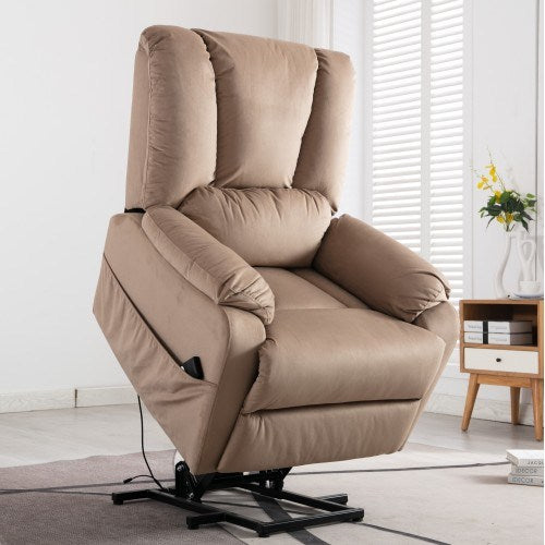 Power Lift Recliner Chair Comfortable Fabric Power Reclining Chair for Elderly Adjustable Modern Sofa Chair for Living Room&Bedroom--Support Pickup