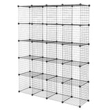 20 Cube Wire Metal Closet Organizer Bookcase Cabinet Wardrobe Storage Shelves