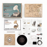 Robotime ROKR DIY Hand Crank Classic Gramophone Wooden Puzzle