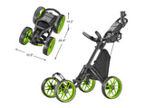 CaddyTek 4 Wheel Golf Push Cart