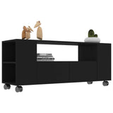 TV Cabinet Black 47.2"x13.7"x16.9" Chipboard