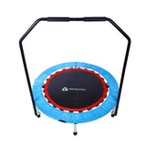 40" Fitness Handrail Trampoline Adults Kid Jumping Exercise Aerobic Bouncer