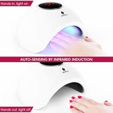 MiroPure UV LED Gel Nail Lamp Light Dryer, Fast Dry 48w Professional Nail Dryer