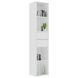 Book Cabinet White 14.2"x11.8"x67.3" Chipboard